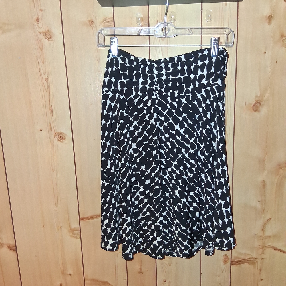 George Black and White Skater Skirt